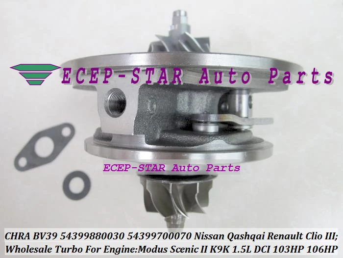 BV39 54399880030 54399700070 Turbo CHRA For NISSAN Qashqai Renault Clio III Modus Scenic II K9K 1.5L DCI 106HP (6)