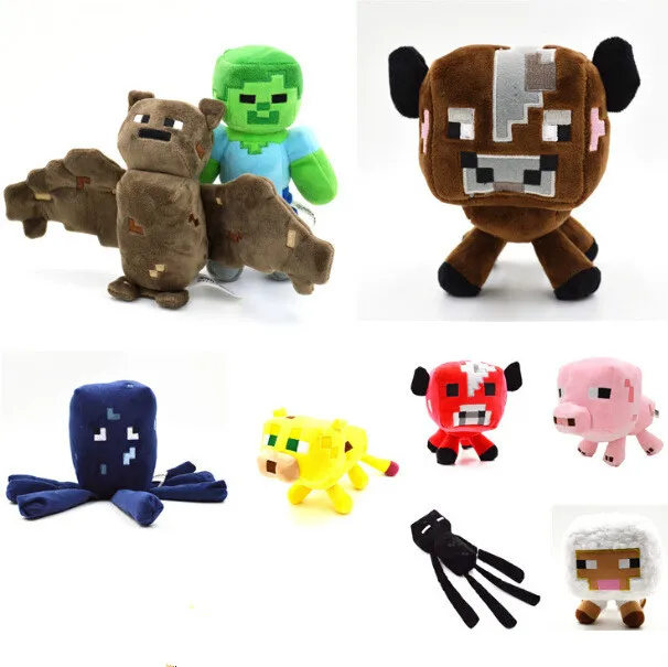 18-23cm Minecraft Plush Stuffed Toys Minecraft Snow Golem Steve Zombie Wolf Ocelot Rabbit Chicken Plush Toy for Children Kids 18-23cm Minecraft Plush Stuffed Toys Minecraft Snow Golem Steve Zombie Wolf Ocelot Rabbit Chicken Plush Toy for Children Kids