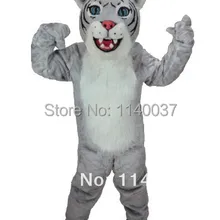 Костюм талисмана светло-серого цвета, костюм талисмана для взрослых, костюм кунг-фу панды для праздника