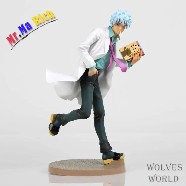 Аниме Фигурка 22 см Megahouse Silver Soul Gin Tama Gintama Sakata Gintoki ПВХ фигурка Коллекционная модель