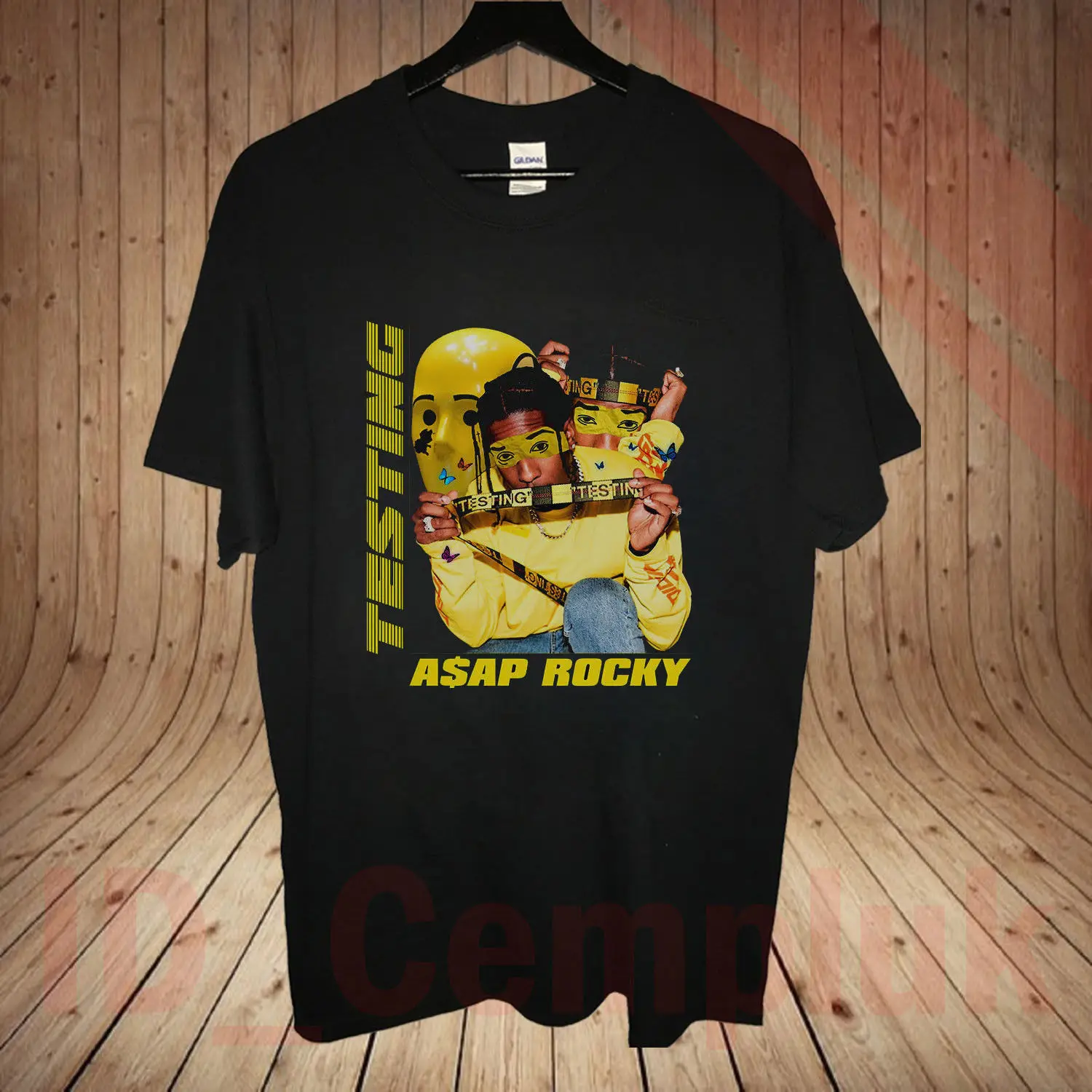 

HOT A$AP ROCKY TESTINGblack T-shirt size S to 2XL Cartoon t shirt men Unisex New Fashion tshirt Loose Size top ajax