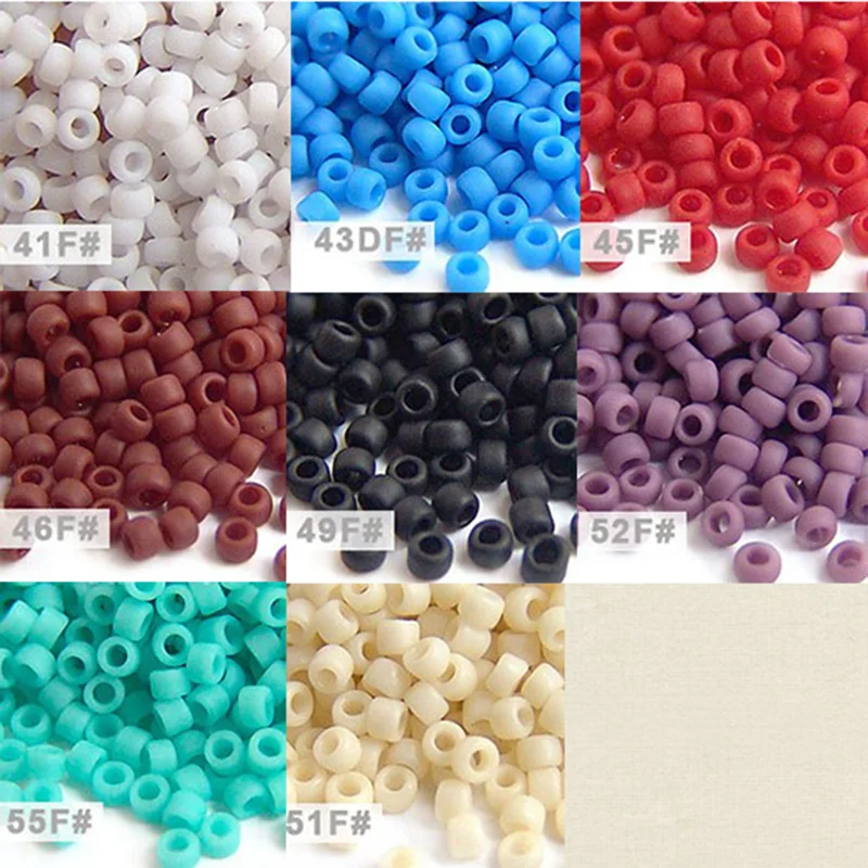 Frosted Glass Beads 1.5MM Japan Jewelry Boncuk 1000PCS Handmade Charm