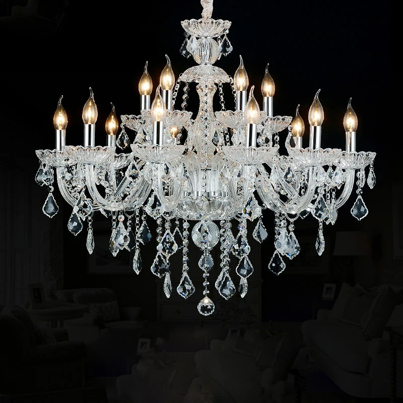 Modern clear K9 crystal foyer crystal chandelier lustres de cristal