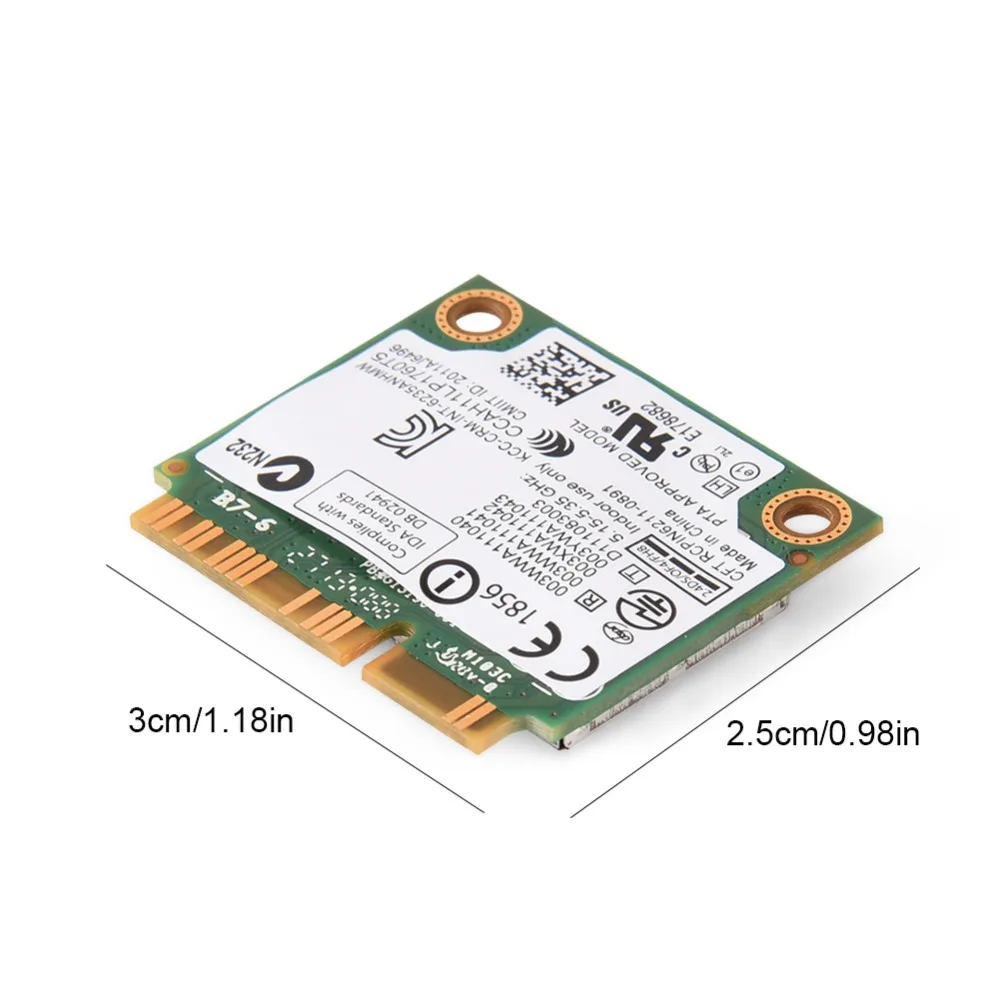 300 Мбит/с 2,4/5G Dual-Band Мини PCI-E Wi-Fi адаптера для Intel 945/965/GM45/PM45 Wi-Fi карты