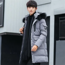 Куртка для мужчин зима толстый хлопок с капюшоном свитер пальто мех животных куртки мужской свободные мягкий повседневное мужской пальт
