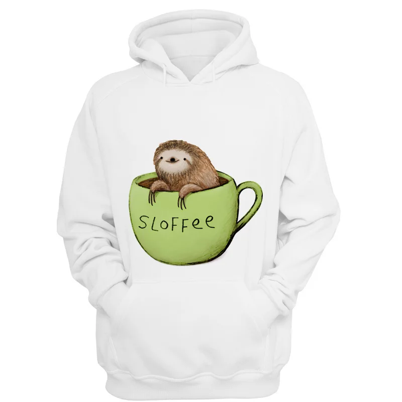 Sloth The New Brand women Hoodies Sweatshirts Hip Hop women Hoodie Sweatshirt funny 2018 V4732
