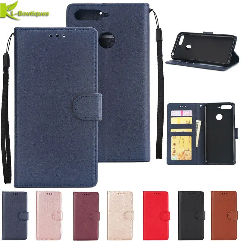 Koop Honor7C PU Leather Case op voor Huawei Honor 7C Cover voor Huawei AUM L41 Case 5.7 inch Rusland Versie Flip Portemonnee phone Case Tassen