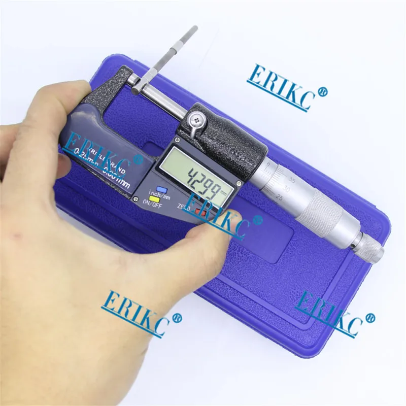 

ERIKC Diesel Common Rail Injector Shims Testing Digital Micrometer for Measuring Auto Car Inyection Spare Parts