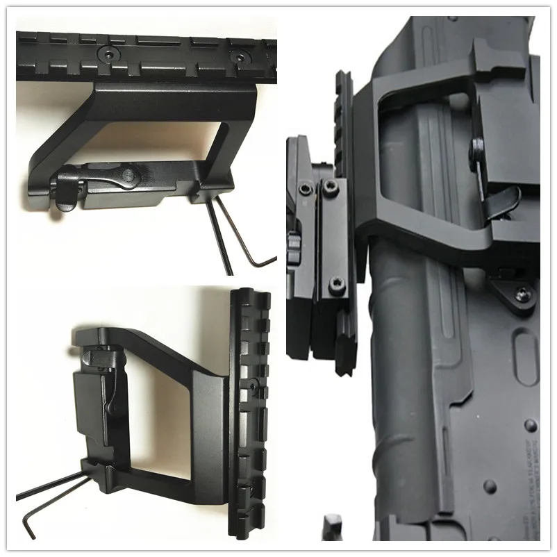 

AK 74U Mount Quick release 20mm AK Side Rail Lock Scope Mount Base for AK 74U Rifle Airsoft Party Supplies free shipping