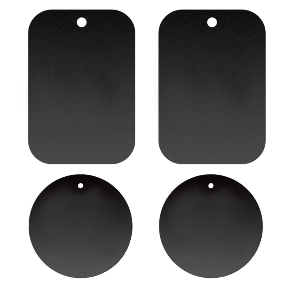

Besegad 4Pcs Portable Replacement Metal Plate with Self-adhesive Feature for Magnetism Car Phone Mount Holder Stand Rack Dock