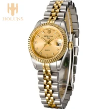 Luxueux Diamant quartz dames montres sport d’affaires en acier inoxydable montre étanche amour cadeau 2016 Top vente Mode holuns