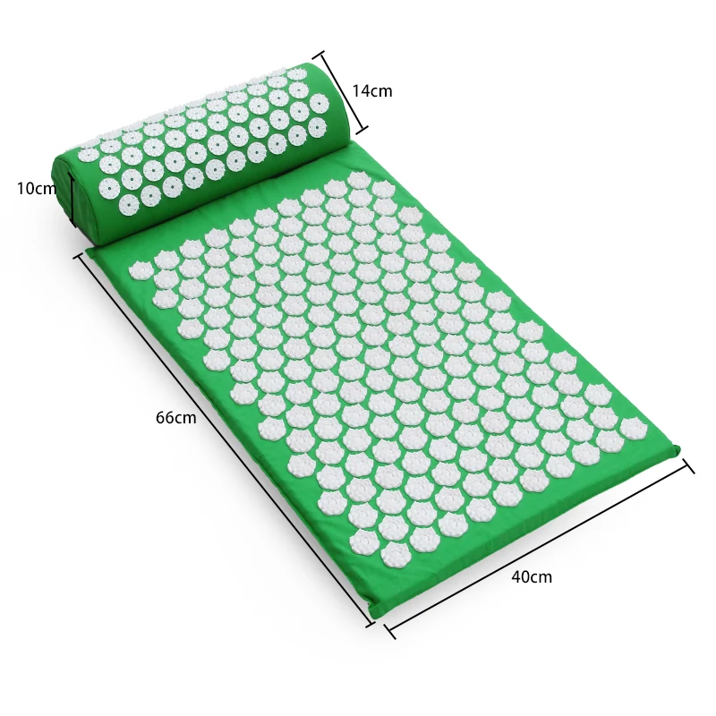 Yoga Lotus Spike Acupressure Mat Pillow Set Back Body Massager Acupuncture Cushion Mat Relieve Stress Tension Pain w/ Carry Bag Yoga Lotus Spike Acupressure Mat Pillow Set Back Body Massager Acupuncture Cushion Mat Relieve Stress Tension Pain w/ Carry Bag