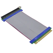 Chipal adaptador de cartão pci-e riser, cabo de extensão pci express 16x para 16x extensor de fita flexível para bitcoin litecoin, 19cm miner miner