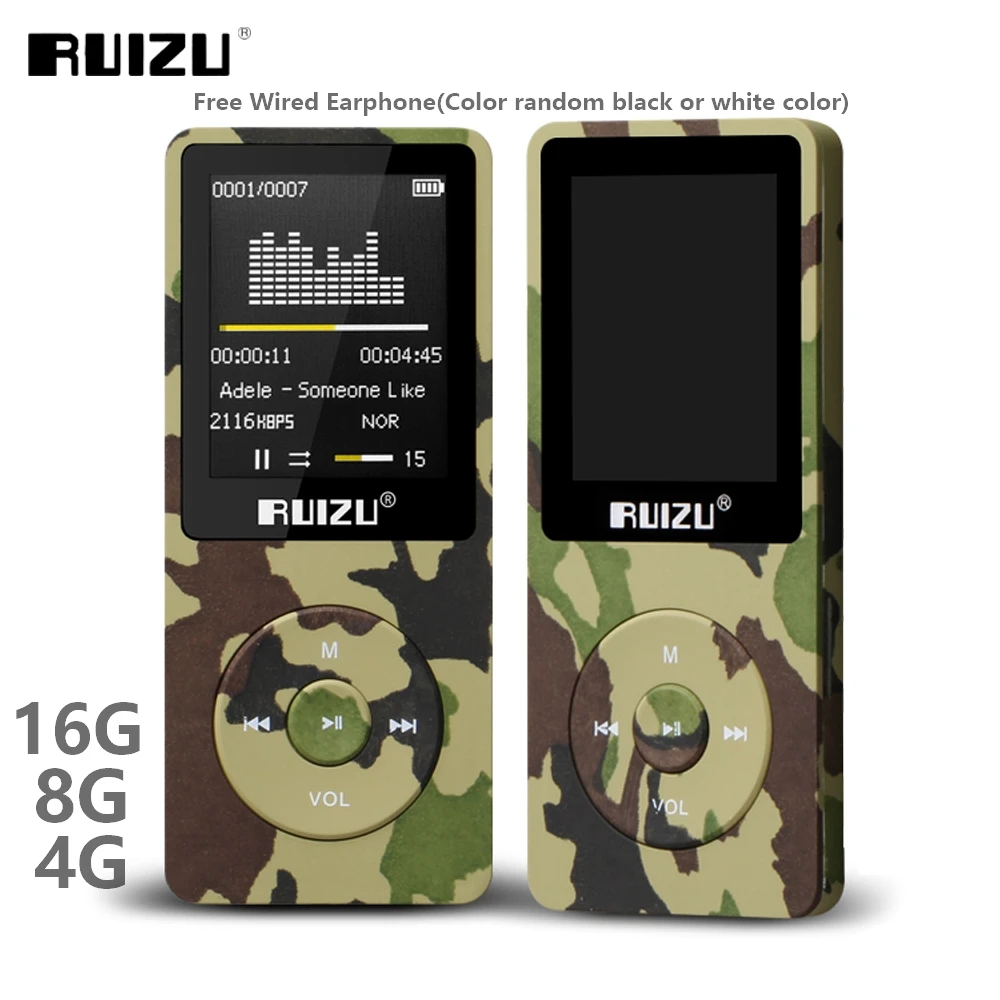 RUIZU X02 Ультратонкий MP3-плеер Usb 4 ГБ 8 ГБ 16 ГБ для хранения 1,8 дюймов экран воспроизведение 80h Высокое качество радио Fm Электронная книга музыкал... RUIZU X02 Ультратонкий MP3-плеер Usb 4 ГБ 8 ГБ 16 ГБ для хранения 1,8 дюймов экран воспроизведение 80h Высокое качество радио Fm Электронная книга музыкал...