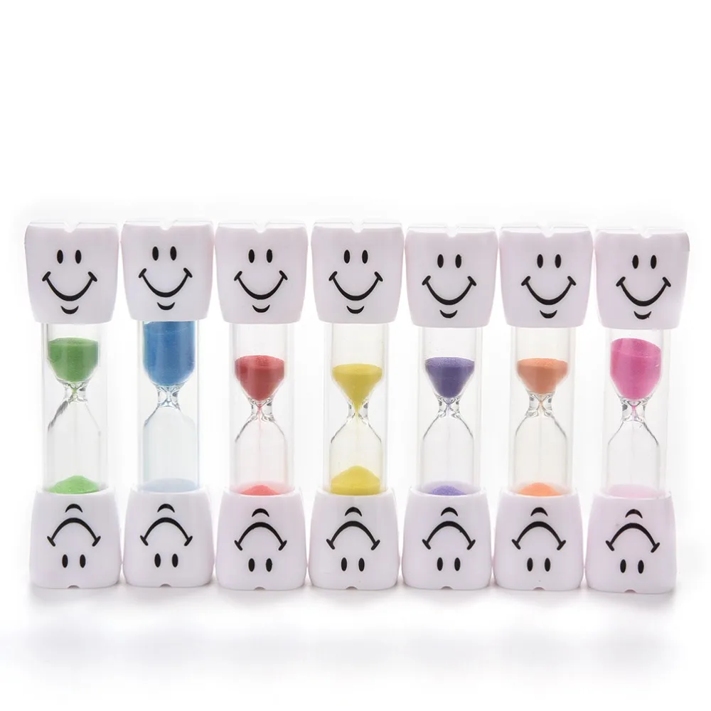 

New Fashion Children Education Smiling Face Sandglass Toy Mini Hourglass Sand Clock Timer Toy 2-3 Minutes
