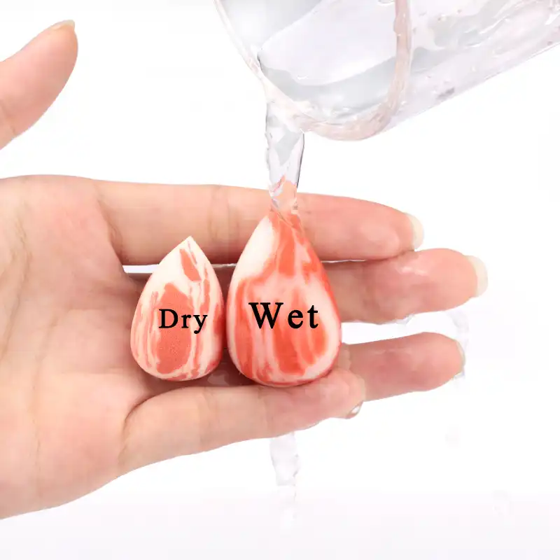 mixing liquid foundation with water