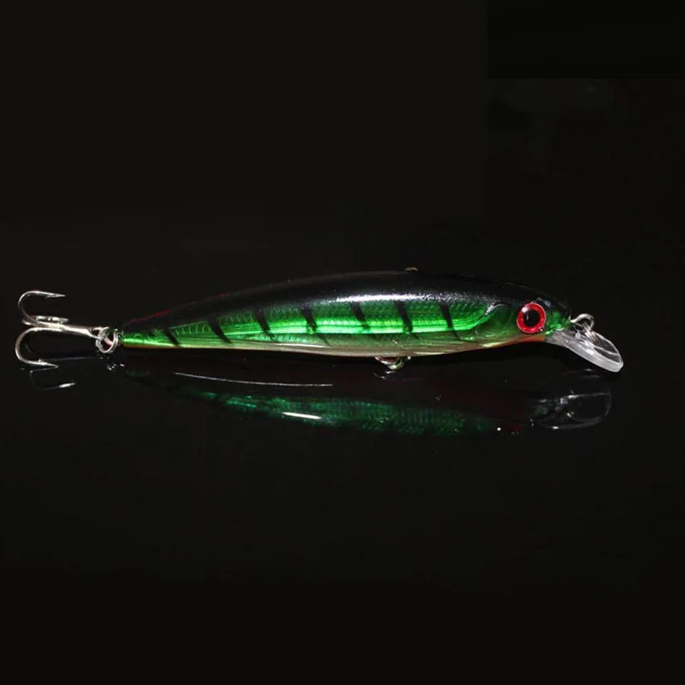 

1PCS Floating Minnow Fishing Lure Laser Hard Artificial Bait 3D Eyes 11cm 13.5g Fishing Wobblers Crankbait Minnows
