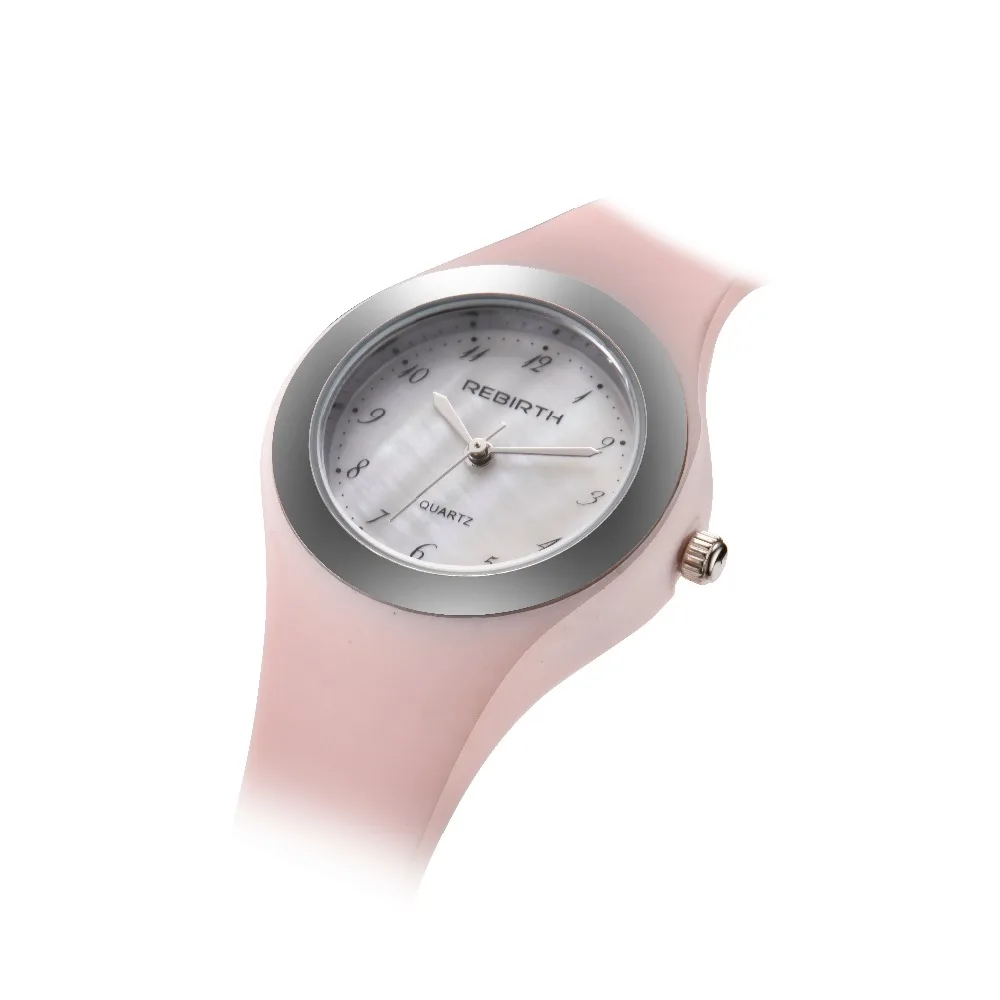 REBIRTH женские часы Топ бренд силиконовый ремешок женские спортивные наручные часы женские наручные часы Relogio Femininos