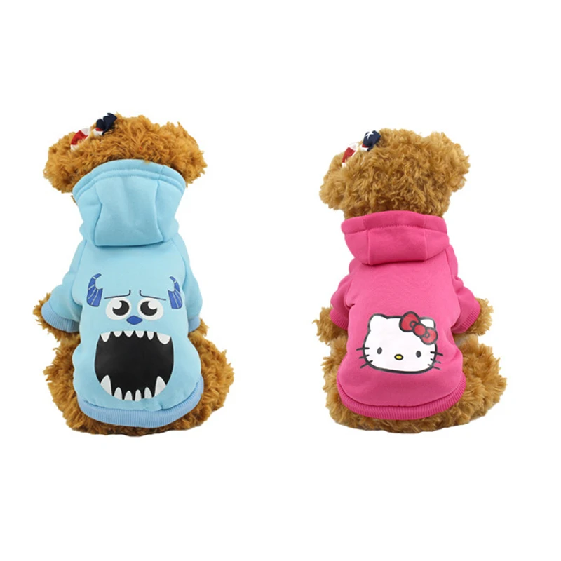 

Cartoon Dog Hoodie Pet Dog Clothes For Dogs Coat Jacket Cotton Ropa Perro French Bulldog Clothing For Dogs Pets Clothing Pug