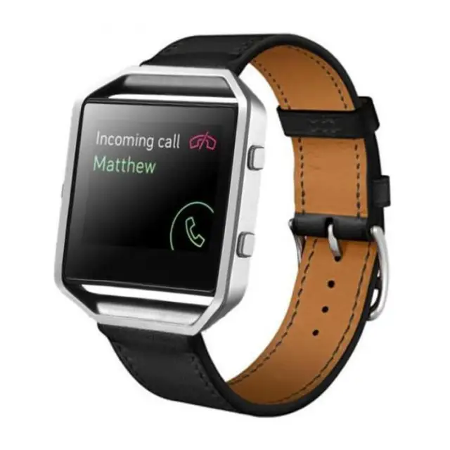 FOHUAS Luxury Genuine Leather Watch band Wrist strap For Fitbit Blaze Smart Watch Band Bracelet not Including metal frame