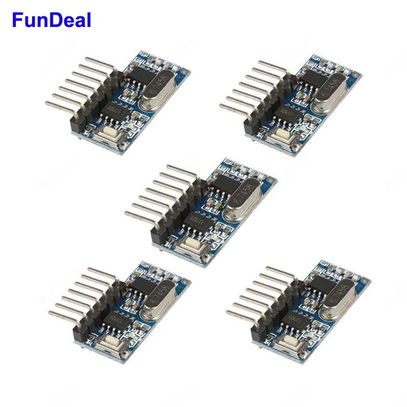 5pcs 433MHz RF Receiver Learning 1527 Code Decoder Module 433 MHz ...