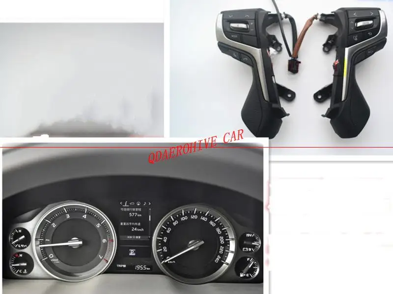 

QDAEROHIVE Multi-function Steering Wheel Switch Audio Volume music for Toyota Lander Cruiser / New Lander Cruier Prado 2016-2018