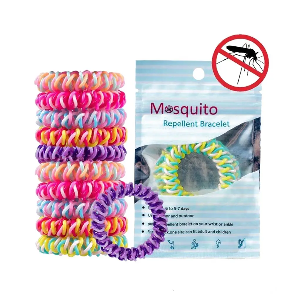 12 шт Детские эва цветные браслеты от комаров браслеты
