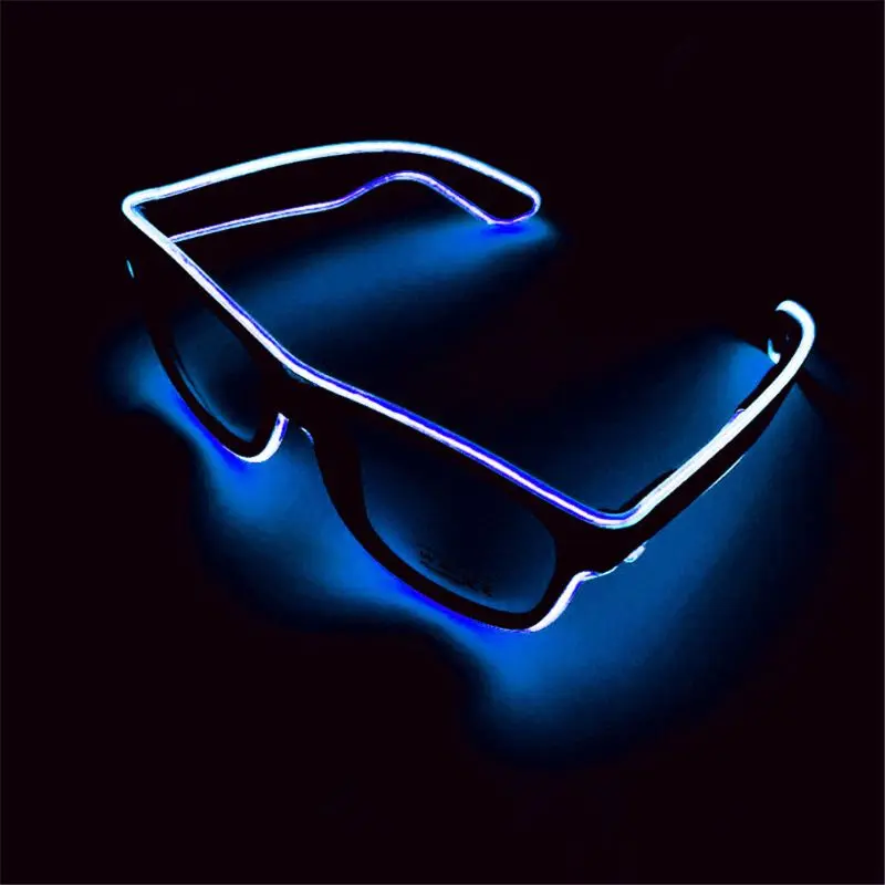 EL Wire Goggles Glow Cool Glasses LED Luminous Sunglasses Party Glasses
