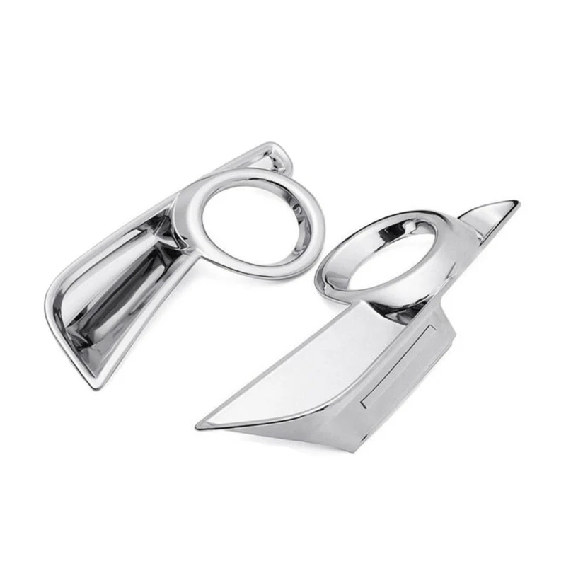 2pcs Front Fog Light Lamp Cover Trim For Toyota Highlander ABS
