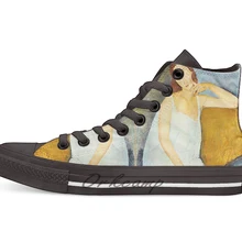 Jeanne Hebuterne картина маслом 1919 Новинка Дизайн Повседневная парусиновая обувь на заказ Прямая