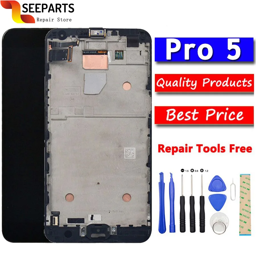 

100% Tested 1920*1080 For Meizu Pro 5 LCD Display Touch Screen Digitizer Assembly Replacement LCD For 5.7" Meizu pro 5 Display