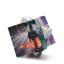 На заказ волшебный куб 3x3x3 пейзаж УФ печать скорость головоломка 56 см cubo magico для детей и взрослых