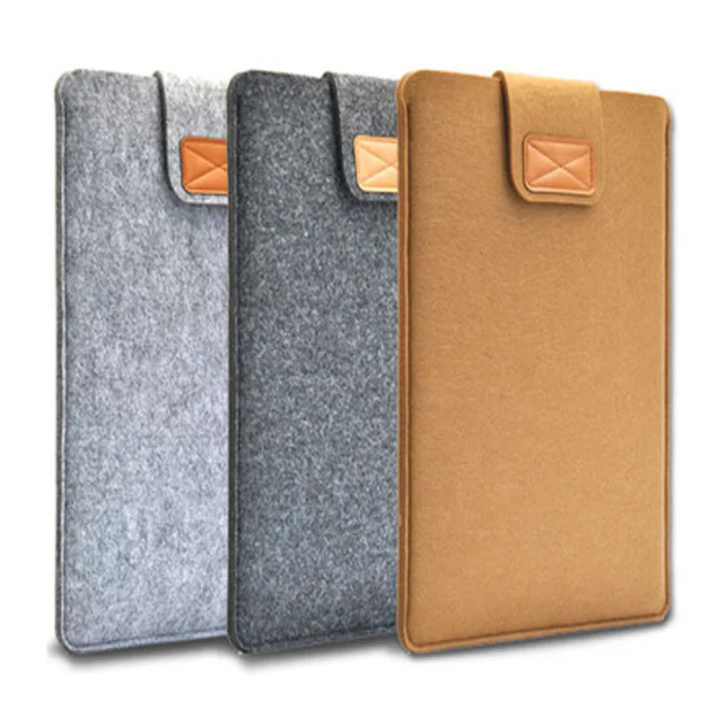 Soft Wool Felt package 11 12 13 15 Protective Laptop Bag Sleeve for font b Apple