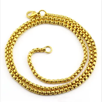 

4mm * 18" ~ 26" 316L Stainless Steel Necklaces, Titanium Circles Style Chain Necklace 20pcs/lot