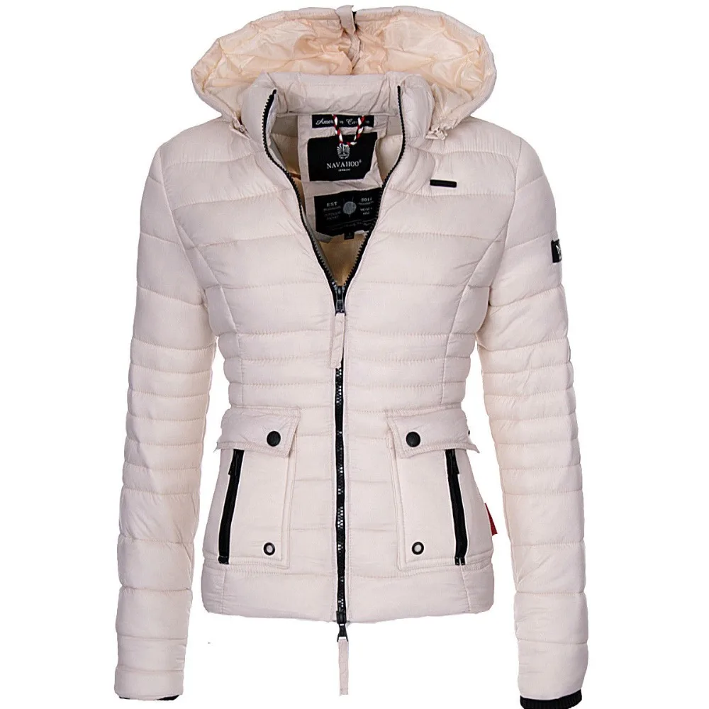 

ZOGAA Winter Parkas Women's Warmth Coats Puffer Jacket Parka Women Fashion Slim Fit Solid Coat Outwear Women Parkas