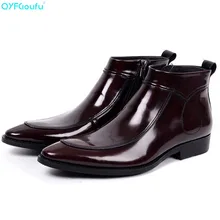 Men Black Brown Chelsea Boots Fashion Pointed Toe Genuine Leather Dress Boots Shoes High Top Male Short Ankle Boots vivodsicco men boots genuine leather black pointed toe luxury fashion classic business office formal ankle boots men shoes male