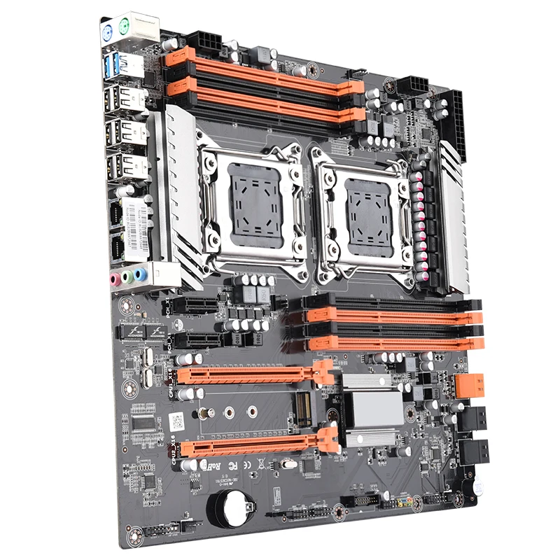 KLLISRE X79 двойной процессор Материнская плата LGA 2011 E-ATX основная плата USB3.0 SATA3 PCI-E 3,0 16X PCI-E NVME M.2 SSD Поддержка процессора Xeon