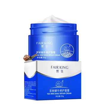 

Tea Tree Repair Skin Snail Essence Anti-aging Facial Cream Moisturizer Nourishing Collagen Essence Hyaluronic Acid Face Cream