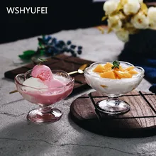 1 шт. Творческий отсечения бутылочка для десерта йогурт Кубок желе мусс чашка с крышкой Стекло бутылки домашний бутылка с йогуртом молоко чашки