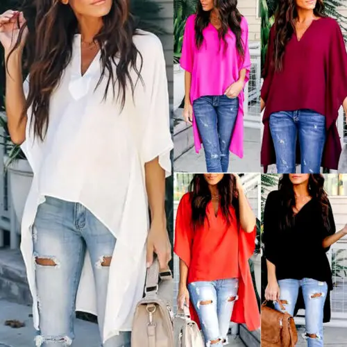 

Summer Women Polyster Shirts Casual Loose Half Sleeve T-Shirt Summer Tops comfortable t-shirt