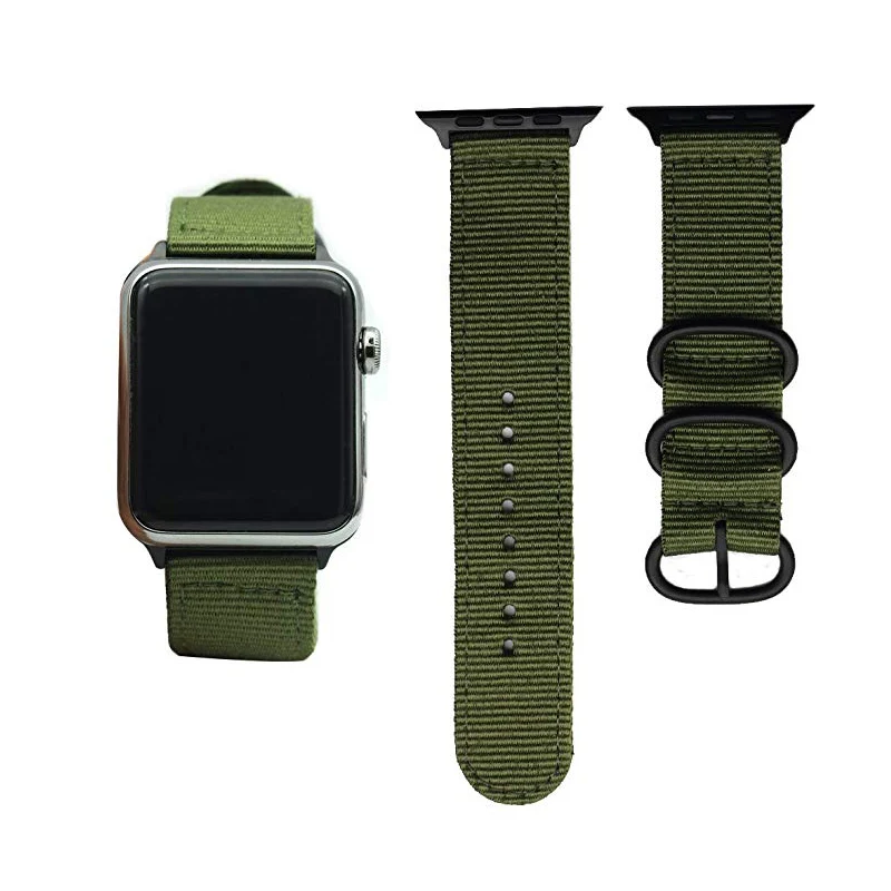 Hot sale Nylon strap for Apple Watch Band Series 3/2/1 sport leather bracelet 42mm 38mm strap for iwatch band