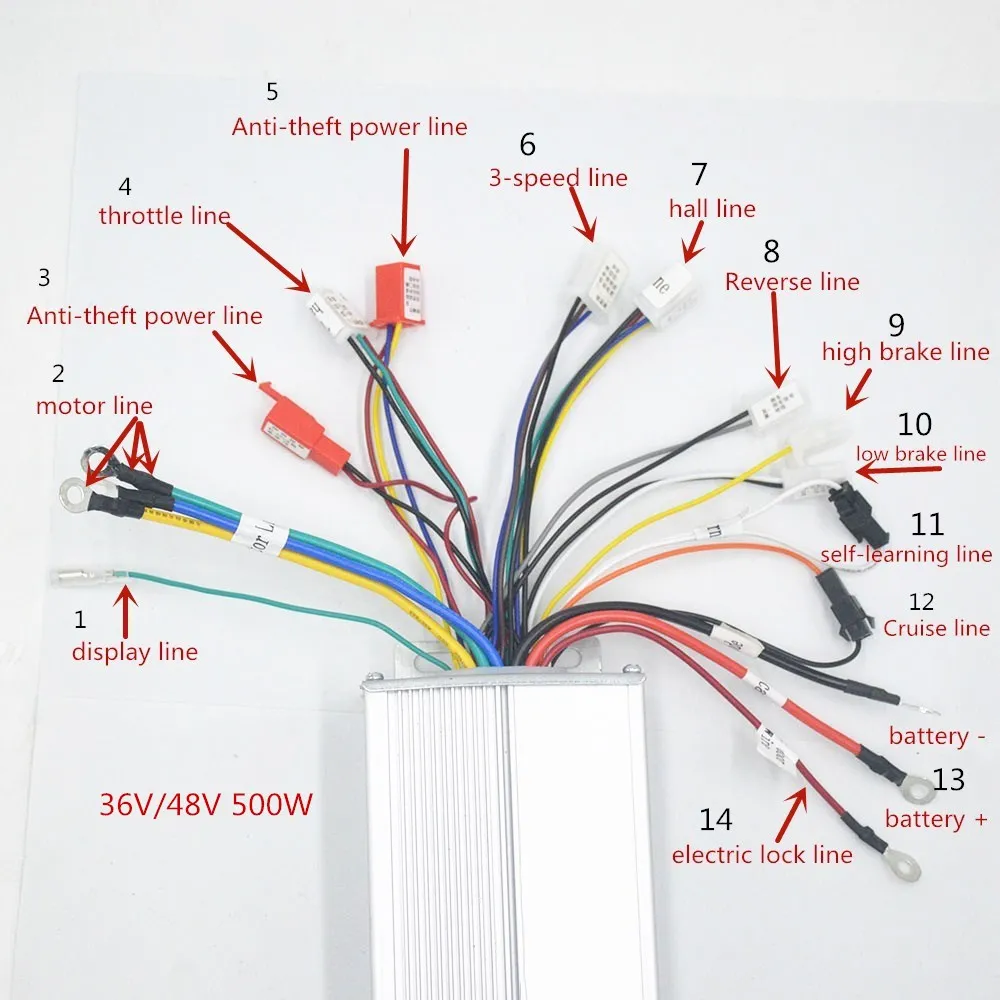 14," электрическая тачка Шестерни мотор 24v36v 48v 300w 350w 500w высокой проходимости электрическая тачка комплект жир по бездорожью грубой давление в шинах