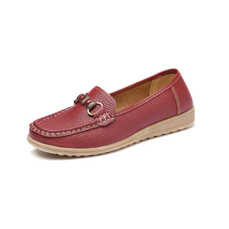 Doug Schoenen Moeder Loafers Grote Plus Size Oma Rijden Oude Vrouwen Vrouw  Boot Schoen Vierkante Hoofd Platte Lederen Ademend|boat shoes|women boat  shoeswomen boats - AliExpress
