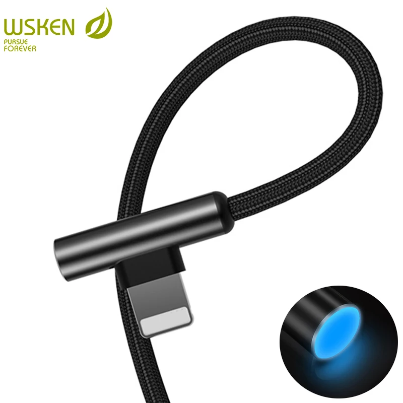 

for iPhone Cable WSKEN M1 USB Cable for iPhone Charger 2A Fast Charging Wire Data Cable for iPhone Xs Max Xr 8 7 6 6s 5 Adapter