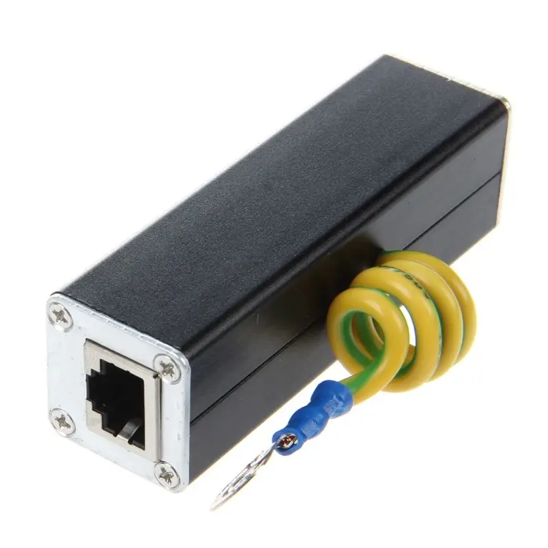 Semoic RJ45 Plug Ethernet сетевой стабилизатор напряжения молниеотвод 100 МГц | Компьютеры и