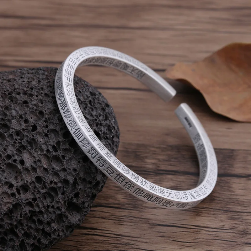 

2019 Armbanden Voor Vrouwen Wholesale Factory Buddhism Bracelet Sterling Restoring Ancient Ways Is To Do The Old One By Hand