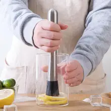 Серебряный цвет барный пестик из нержавеющей стали бар смеситель для барной посуды Mojito коктейльный DIY напиток пестик для фруктов измельченный Ледогенератор инструмент