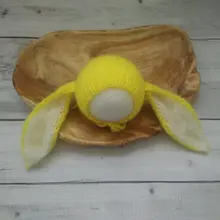 Новорожденный реквизит для фотосессии, ангольская мохеровая вязаная шапка ручной работы с большими ушами кролика для фотосессии реквизит