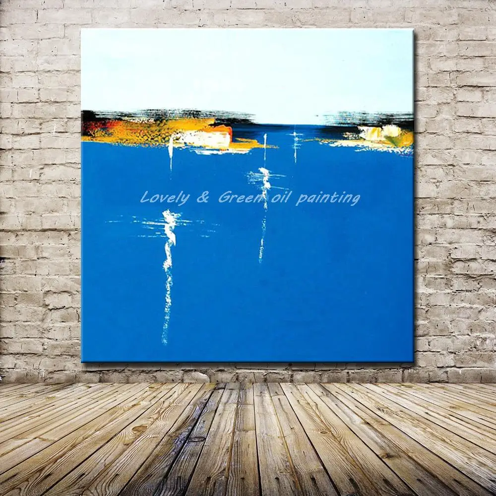 Mintura Art Picture Hand Painted Modern Abstract Landscape Oil