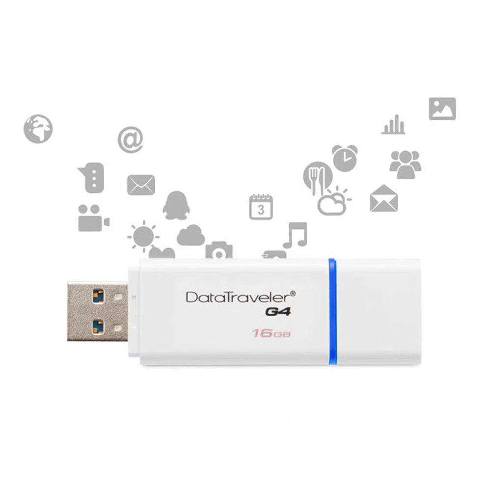 Kingston флеш накопитель USB 3 0 ручка 16 ГБ 32 64 Гб 128 цветная высокоскоростная Флешка